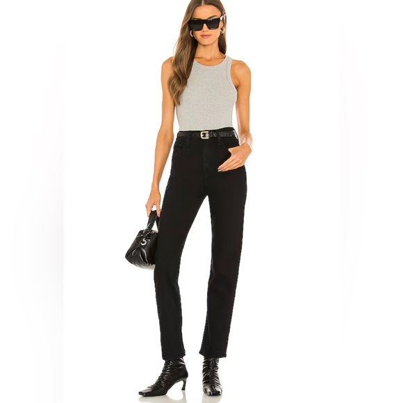 The High Waisted Rider Skimp Jeans in Who’s Sorry Now Black 
MOTHER Size 27 - Picture 1 of 17